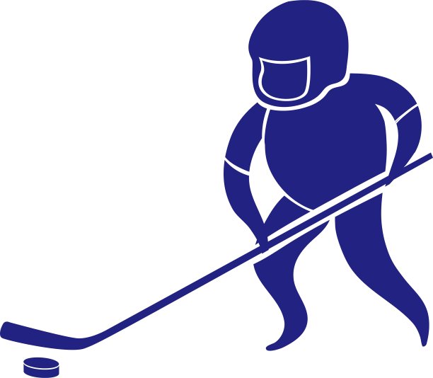 运动图标的地面曲棍球设计图片下载