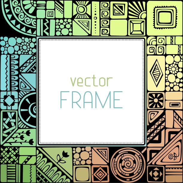 几何框架图片下载