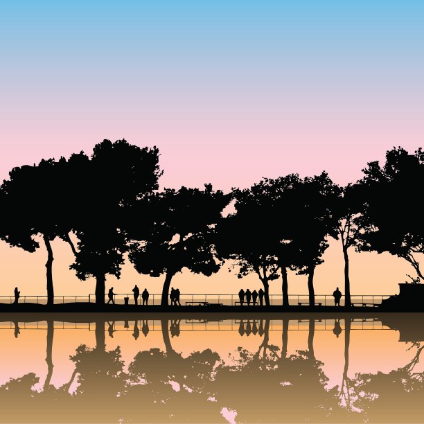 景观轮廓图片下载