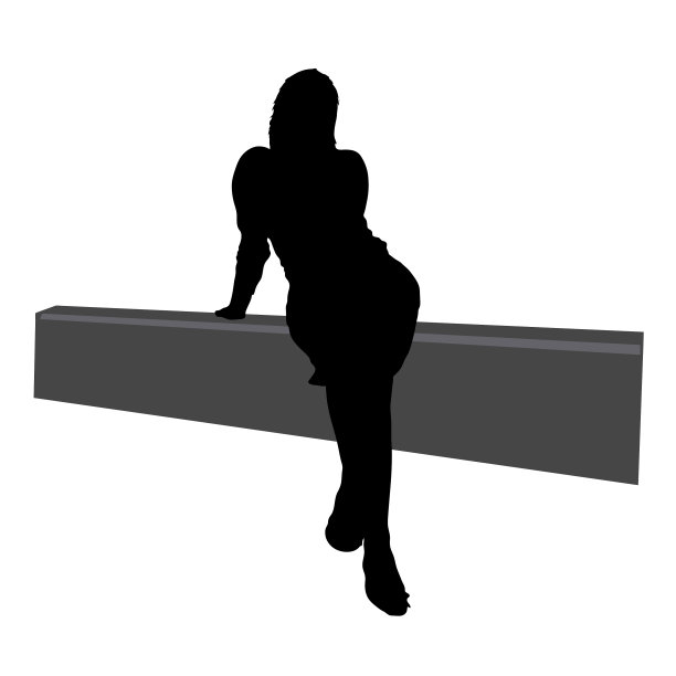 坐在围栏上的女孩图片下载