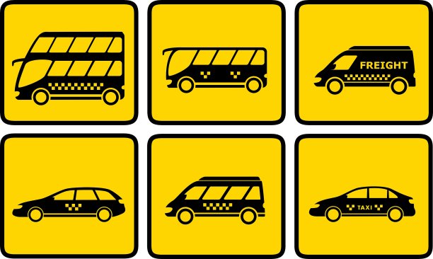 设置黄色客运图标图片下载