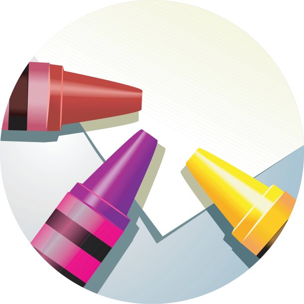 纸和蜡笔图片下载