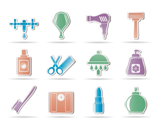 个人护理和化妆品图标图片下载