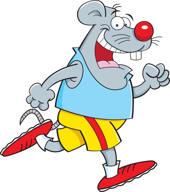 卡通鼠标运行图片下载