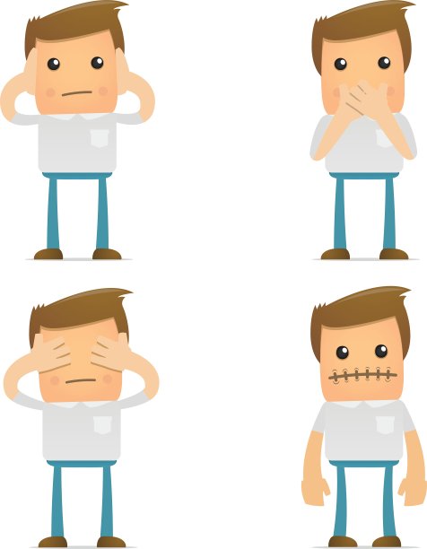 害怕卡通的人图片下载