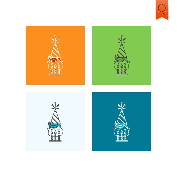 吹蜡烛的小男孩图片下载