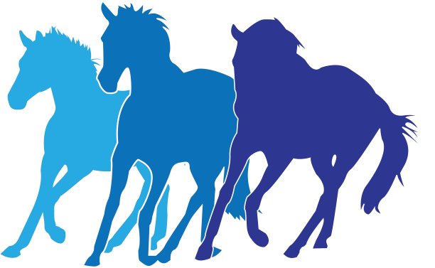 马轮廓图片下载