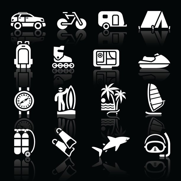 假期旅游的图标图片下载