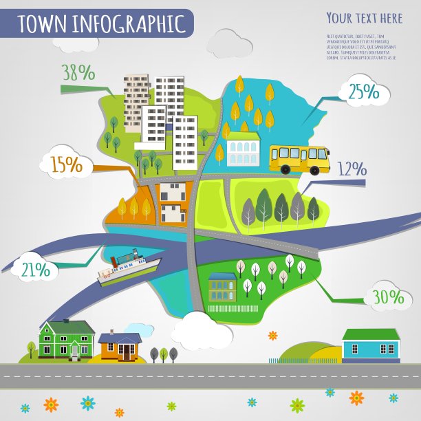 城市景观图图片下载