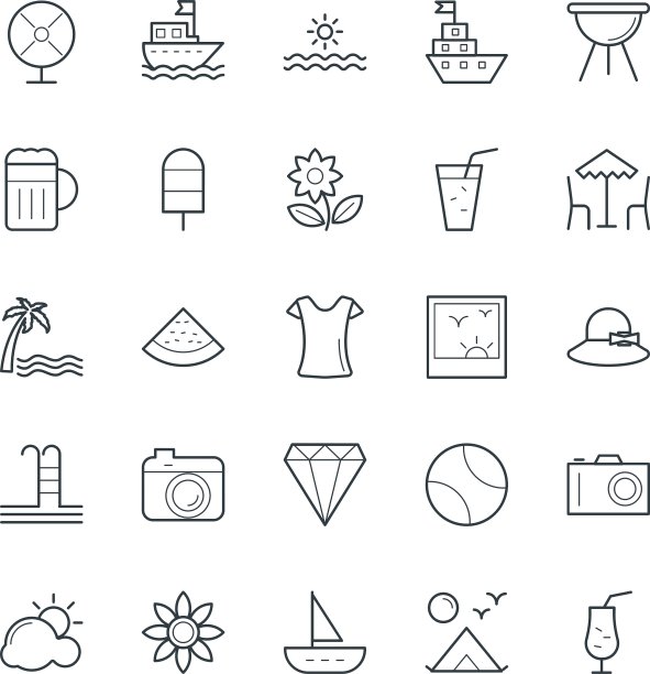 夏季酷炫图标1图片下载