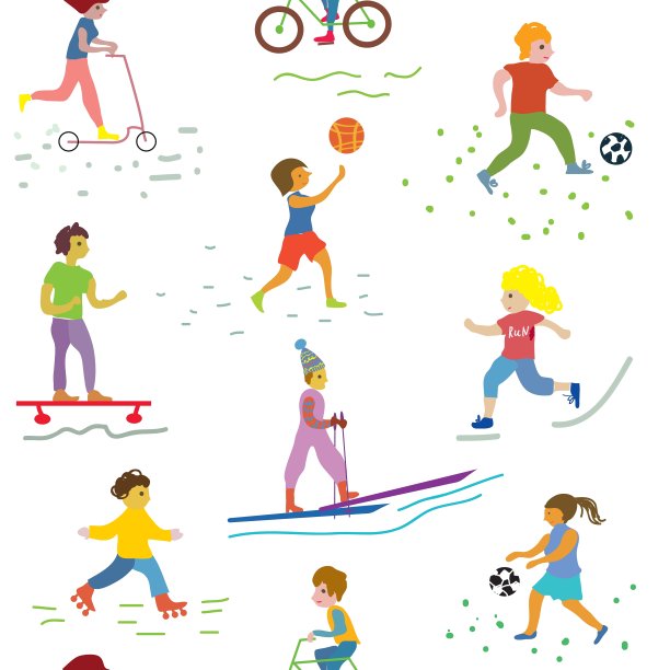 人与运动无缝模式——有趣图片下载