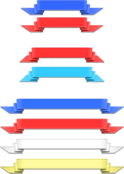 彩色的丝带图片下载