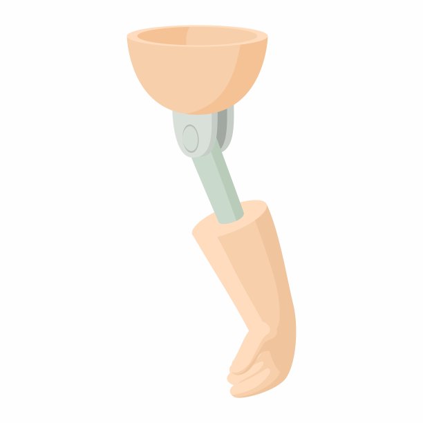 假肢手图标卡通风格图片下载