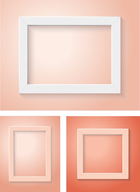 白色和红色框架图片下载