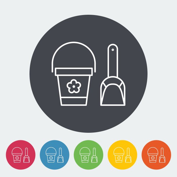 桶和铲子图片下载