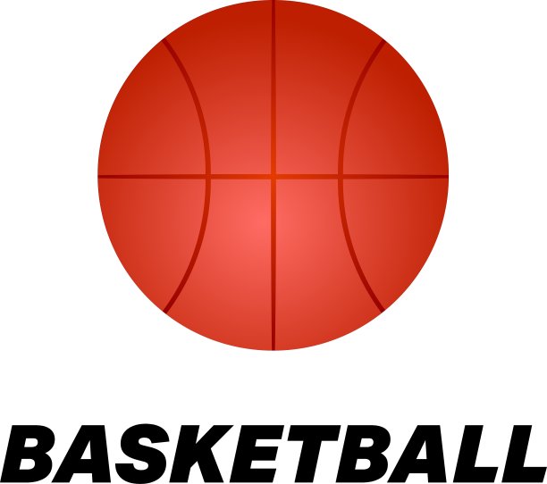 逼真的篮球图标图片下载