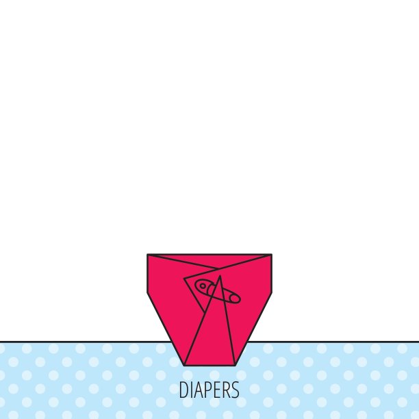 尿布别针图标儿童内衣标志图片下载