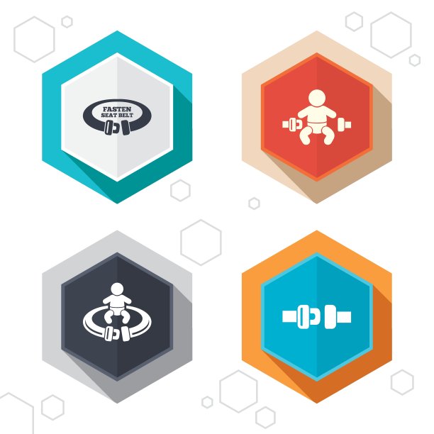 系好安全带标志事故中儿童安全图片下载