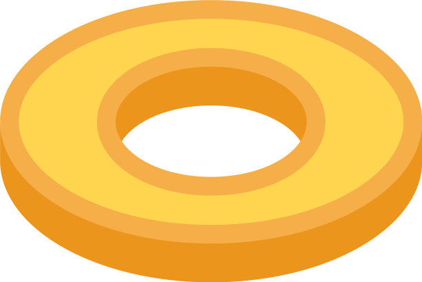 圆形cookie图标等距样式图片下载