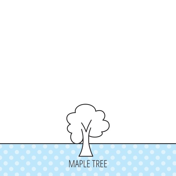 枫树图标森林木标志图片下载