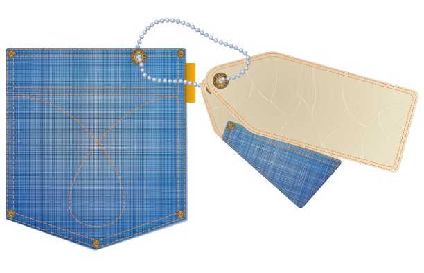 牛仔裤和标签图片下载