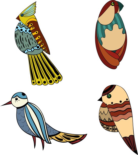 色彩斑斓的鸟图片下载