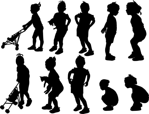 小女孩摆姿势图片下载