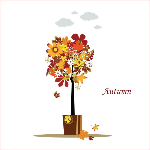 秋天的卡片图片下载