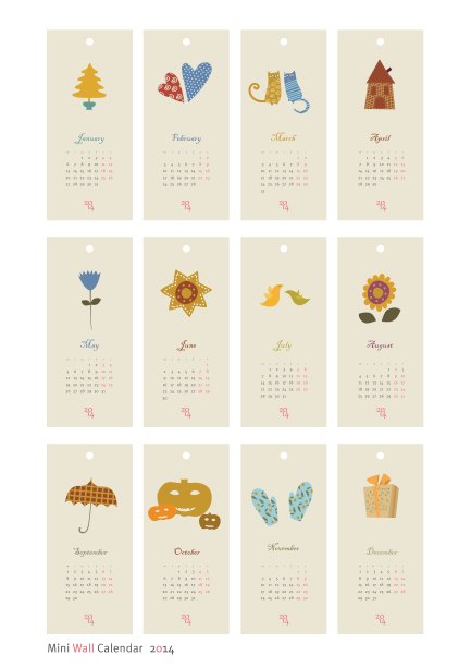 2014年日历图片下载