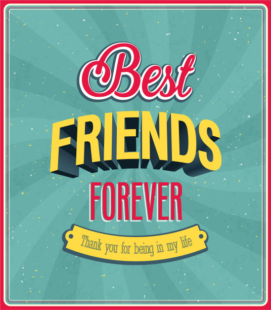 最好的朋友永远排版设计图片下载