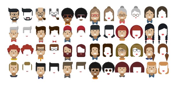 设置女性和男性头像图片下载