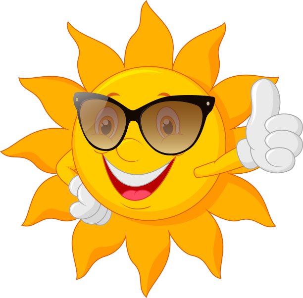 卡通可爱的阳光图片下载