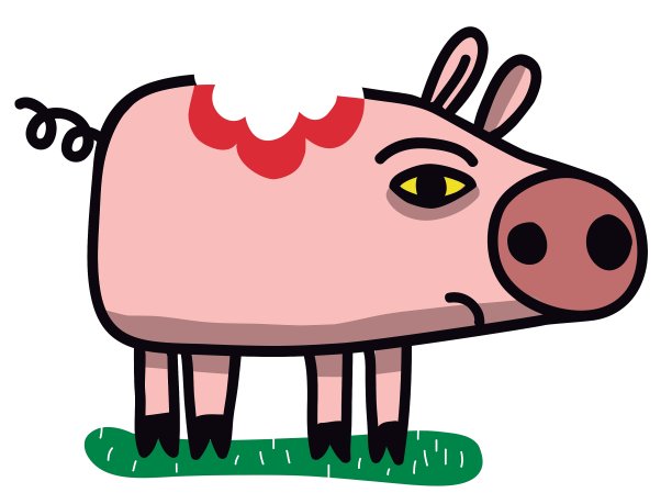 受伤的猪图片下载