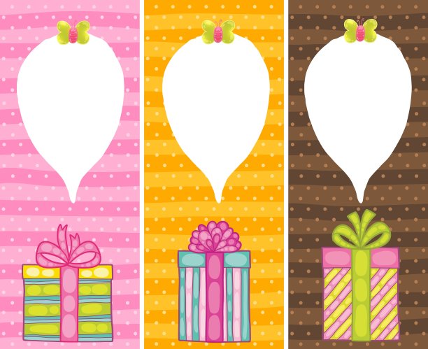 生日快乐的纸屑礼盒图片下载