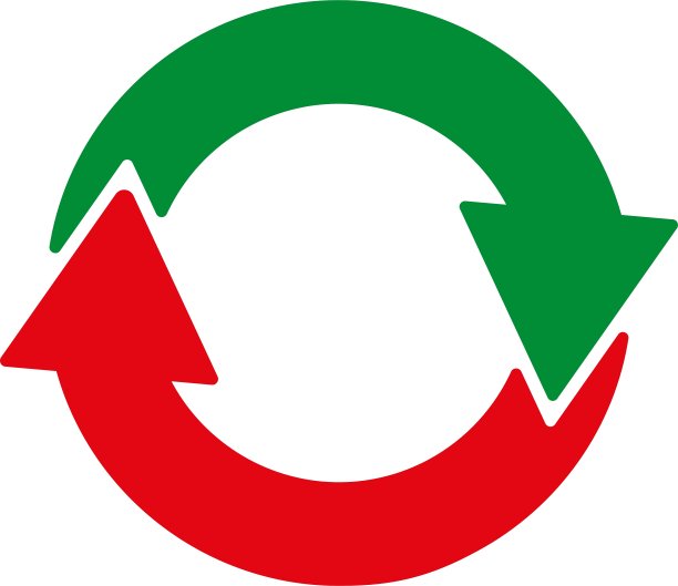 环保回收与生态循环图标图片下载