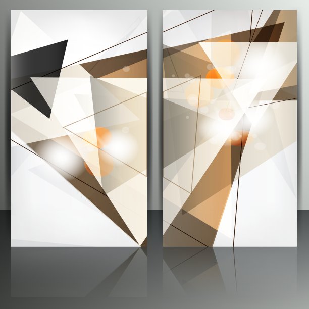 一套抽象横幅与线条和几何图片下载