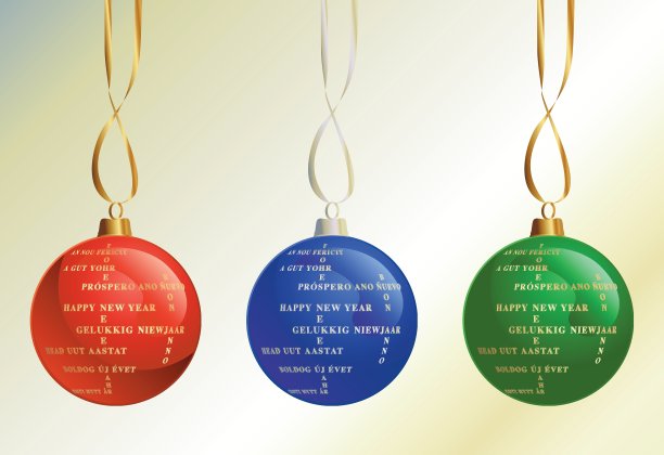 用不同的语言祝你新年快乐图片下载