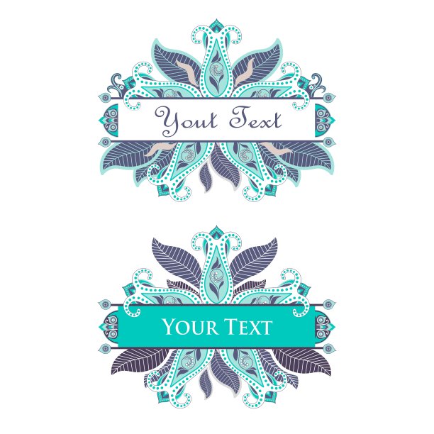 蓝色花的标志图片下载