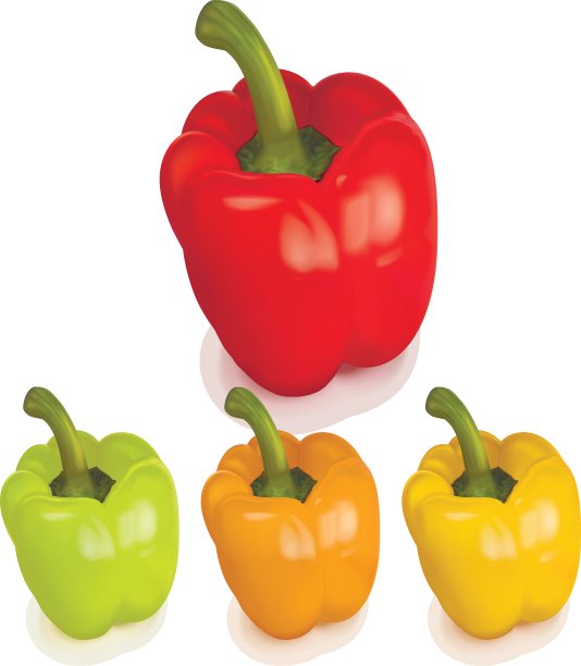 彩色辣椒图片下载