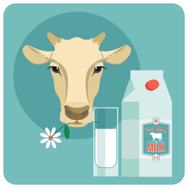 现代牛奶平面设计图片下载