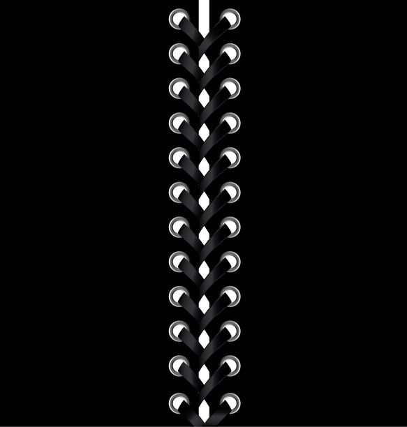 抽象的黑色花边图片下载