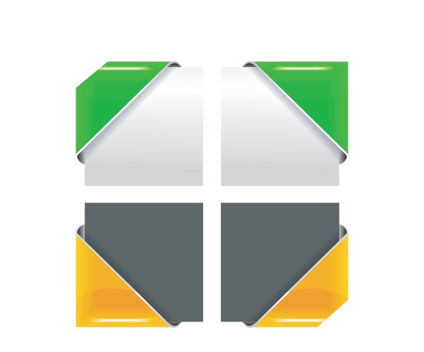 彩色的角落带图片下载