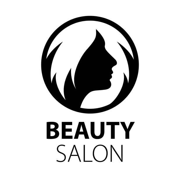 圆形标志女性发型图片下载