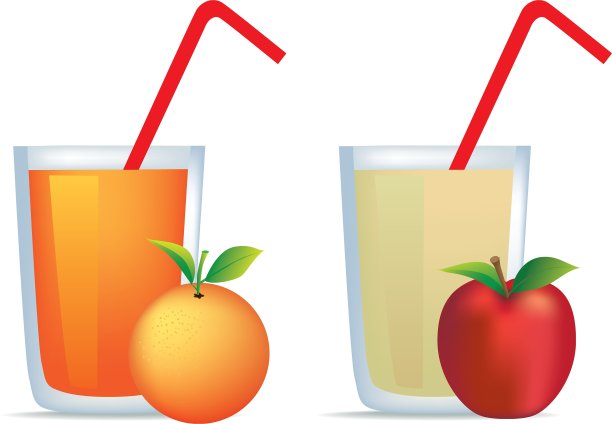 橙汁苹果汁图片下载