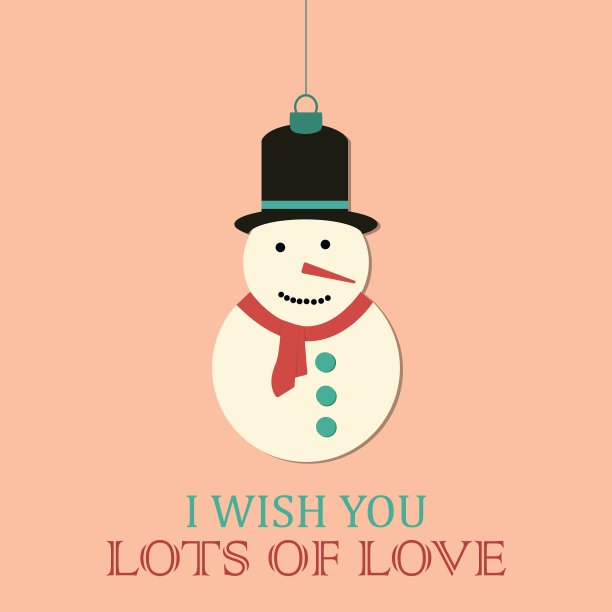 圣诞快乐复古字体字体图片下载