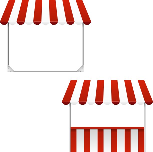 一套条纹遮阳篷图片下载