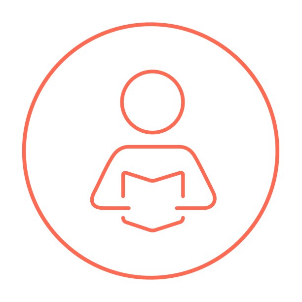 男人读书行图标图片下载