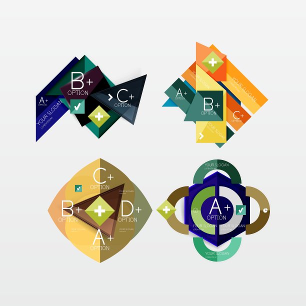 纸张图形信息图形网络布局图片下载