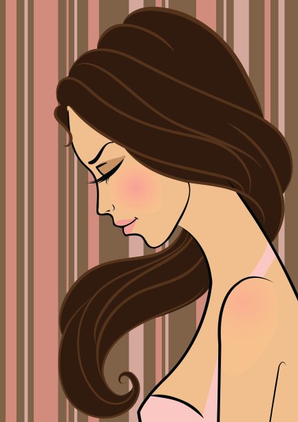 漂亮的女孩在时尚的风格图片下载