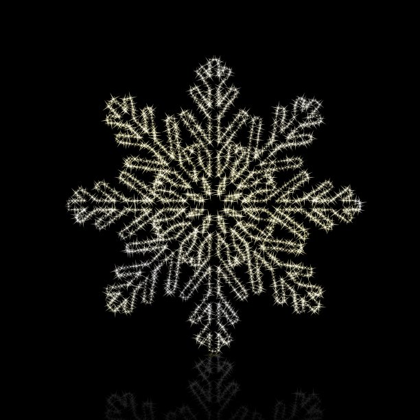 圣诞雪花图片下载